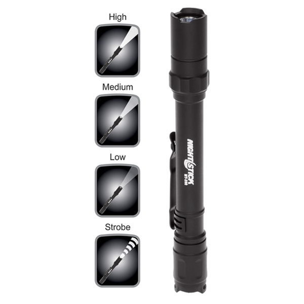 Bayco Mini-Tac Pro Flashlight - Black - 2 Aaa Batteries MT-200